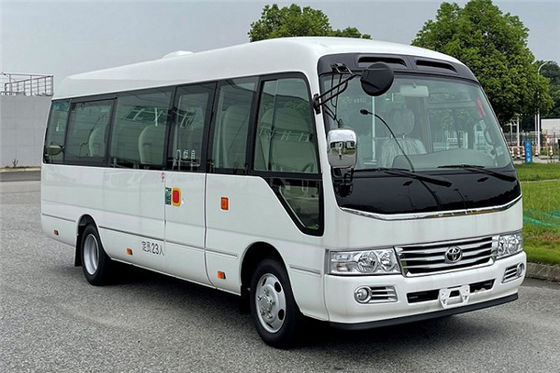 Toyota Coaster 11-Sitzer Touristenbus Geschäftsbus Rezeption Bus Benzin Hintertrieb 4×2 Manuelle Getriebe