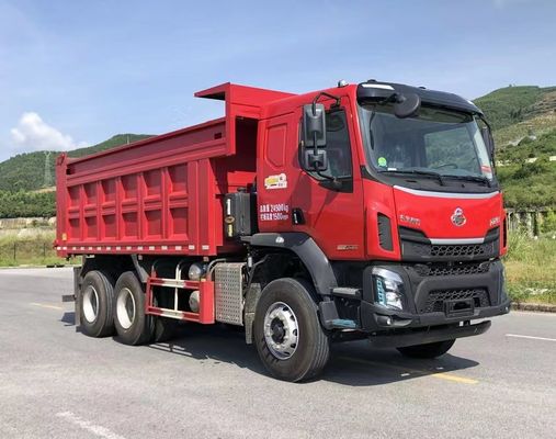 Drei Achsen Diesel 3-Sitzer Dump Cargo Truck Heckantrieb 6×4 Manuelle Getriebe