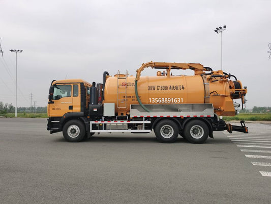 Schwerlast-Reinigungs- und Abwassersaugwagen für die industrielle Abfallwirtschaft