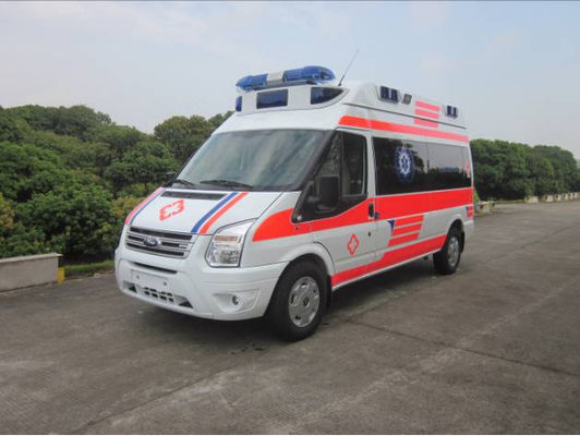 Ein guter Preis. 9 Sitzplätze Ford Transit Ambulanz 6 Sitzplätze Medi Cal Ambulanz Vorderrücken Antrieb 4 × 2 Online